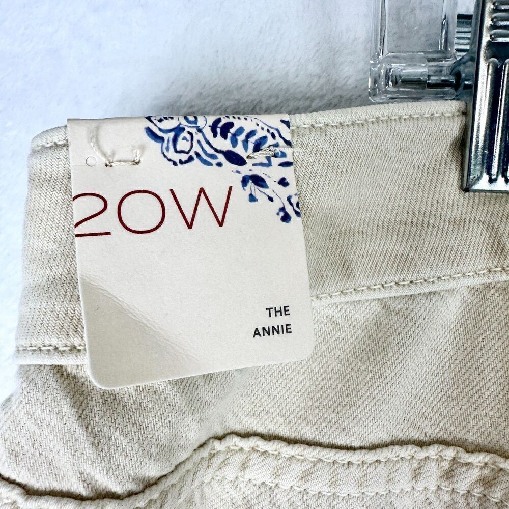 Anthropologie Pilcro The Annie Wide Leg Jeans Size 20W NWT Natural Khaki - Picture 11 of 13